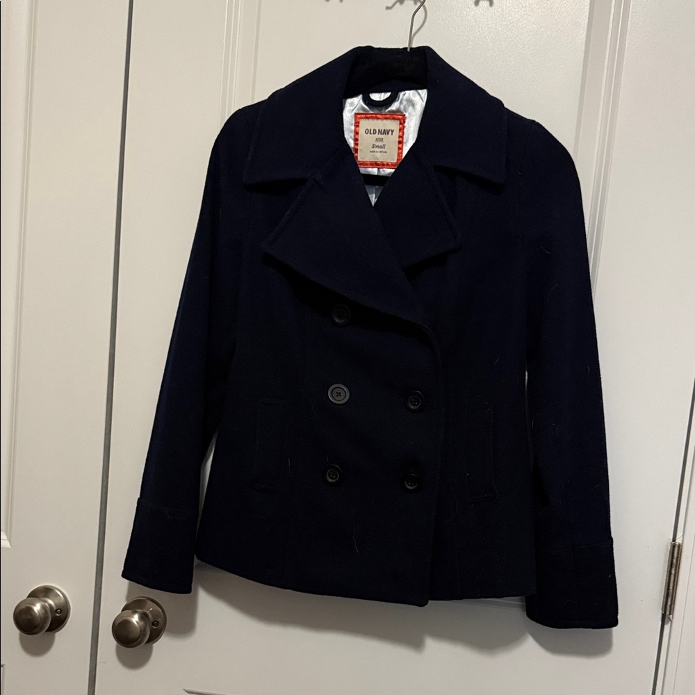 Old Navy Women's Dark Blue Peacoat